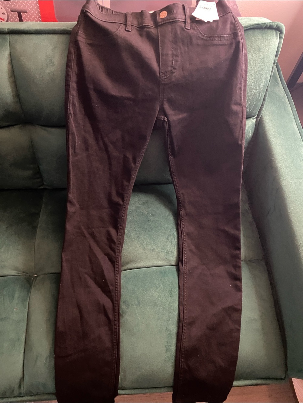 abercrombie kids Black Pull-On Jean Legging